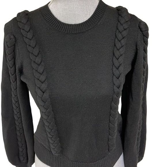 Euc Joie cable sweater, Black size XS - Picture 2 of 6